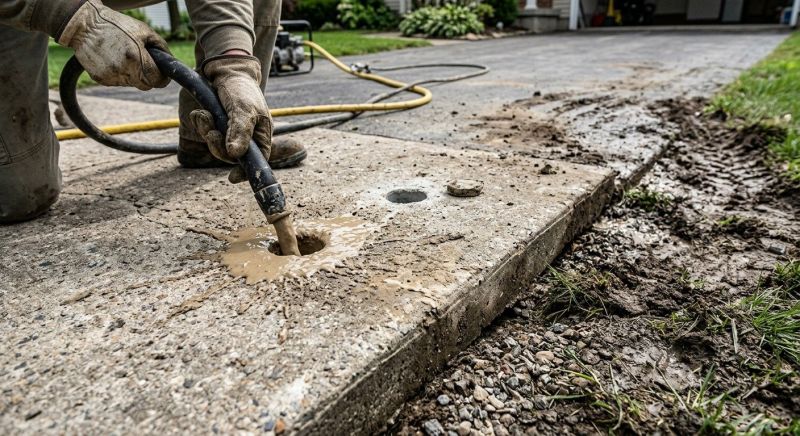 Concrete Settlement Repair in West Des Moines, IA