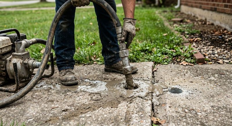 Patio Mudjacking in Columbus, OH