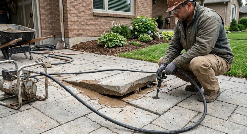 Sunken Driveway Lifting in Denver, CO