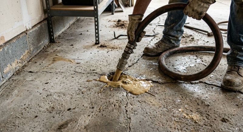 Sunken Driveway Lifting in Des Moines, IA